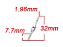 Titanium Turnbuckles M1.8x32mm (pitch)(for TRex 450 series)