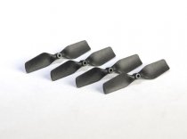 Carbon Fiber Polymer Tail Blade (4 pcs Black)- Trex 150