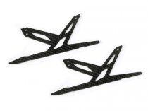 Spare Carbon Panel for Xtreme CF Skid (Black - 2 pcs) Blade 130X