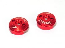 Aluminium Covers for Carbon Blade (Red, 2 pcs) -B350QX