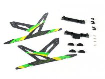 Carbon Landing Skid Set (Green) - Blade 130X