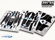 Pre-Cut Body Sticker Set (Black) -Blade 350QX