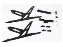 Carbon Landing Skid Set (Black) - Blade 130X