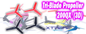 3D Tri-Blade Propeller - Blade 200QX