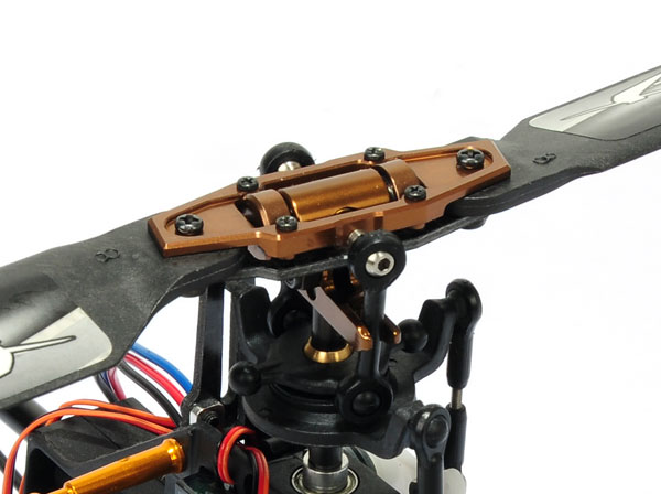 Precision Alu. Main Blade Grip -Blade 200SRX (Copper) - Click Image to Close