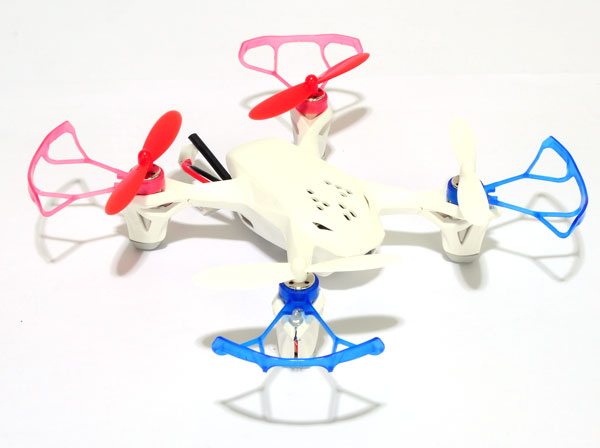 Light Weight Bumper for Micro Quadcopters (for 8.5mm motor-Blue) - Click Image to Close