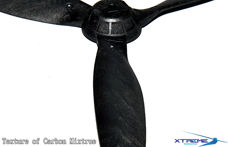 Carbon Fiber Reinforced polymer Tri Blade (1 pair)- 350QX - Click Image to Close