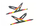 Spare Carbon Panel for Xtreme CF Skid (Red - 2 pcs) Blade 130X