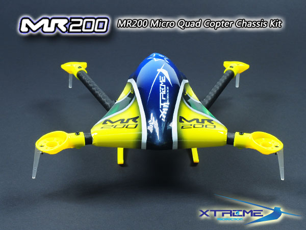 MR200 Micro Quad Copter Chassis Kit (Yellow Canopy)